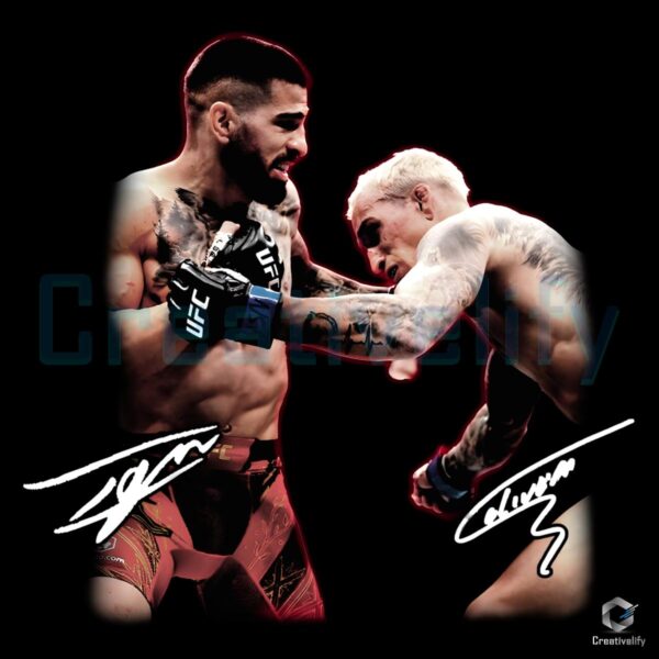 Ilia Topuria Charles Oliveira Ufc Fight Champions Mma PNG
