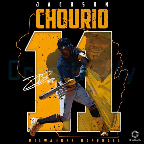 Jackson Chourio Milwaukee Baseball Player Number PNG