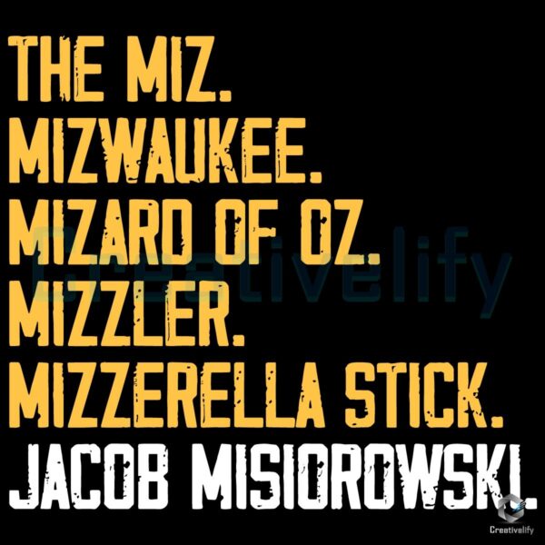 Jacob Misiorowski Funny Nickname Baseball Sports Fan SVG