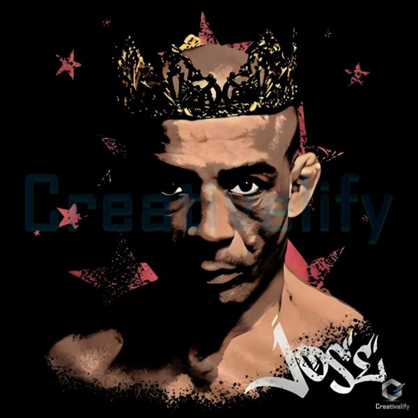 Jose Aldo Crowned Fighter Portrait Ufc Legend Art PNG