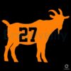 Jose Altuve Goat Number 27 Baseball SVG