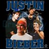 Justin Bieber Lightning Collage Vintage Throwback PNG