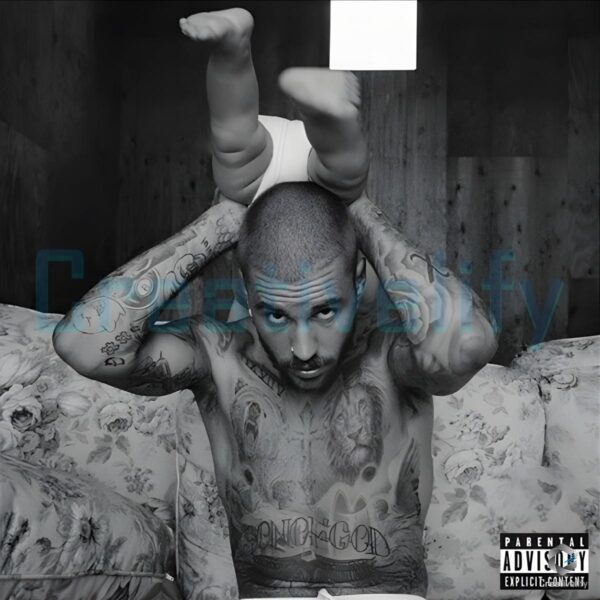 Justin Bieber Tattoo Album Art Black White Vintage Aesthetic PNG