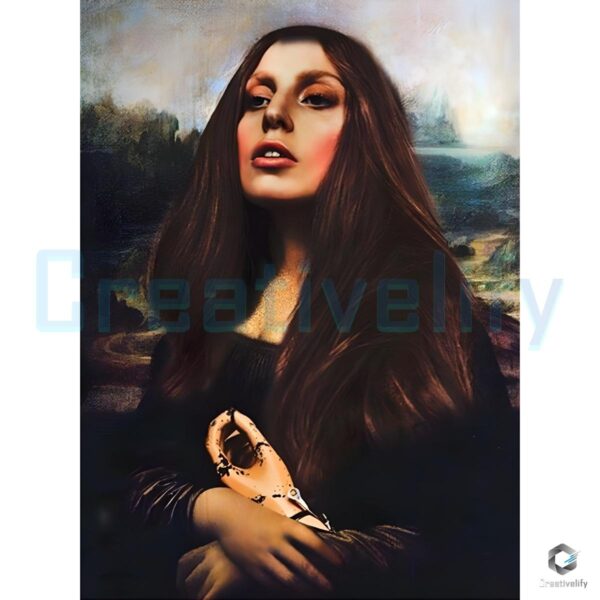 Lady Gaga Mona Lisa Vintage Renaissance Aesthetic PNG