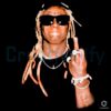 Lil Wayne Middle Finger Pose Rapper Streetwear Black PNG