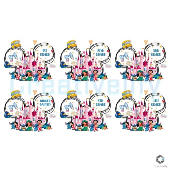 Lilo And Stitch Back To School First Day Prek Kindergarten Grade PNG