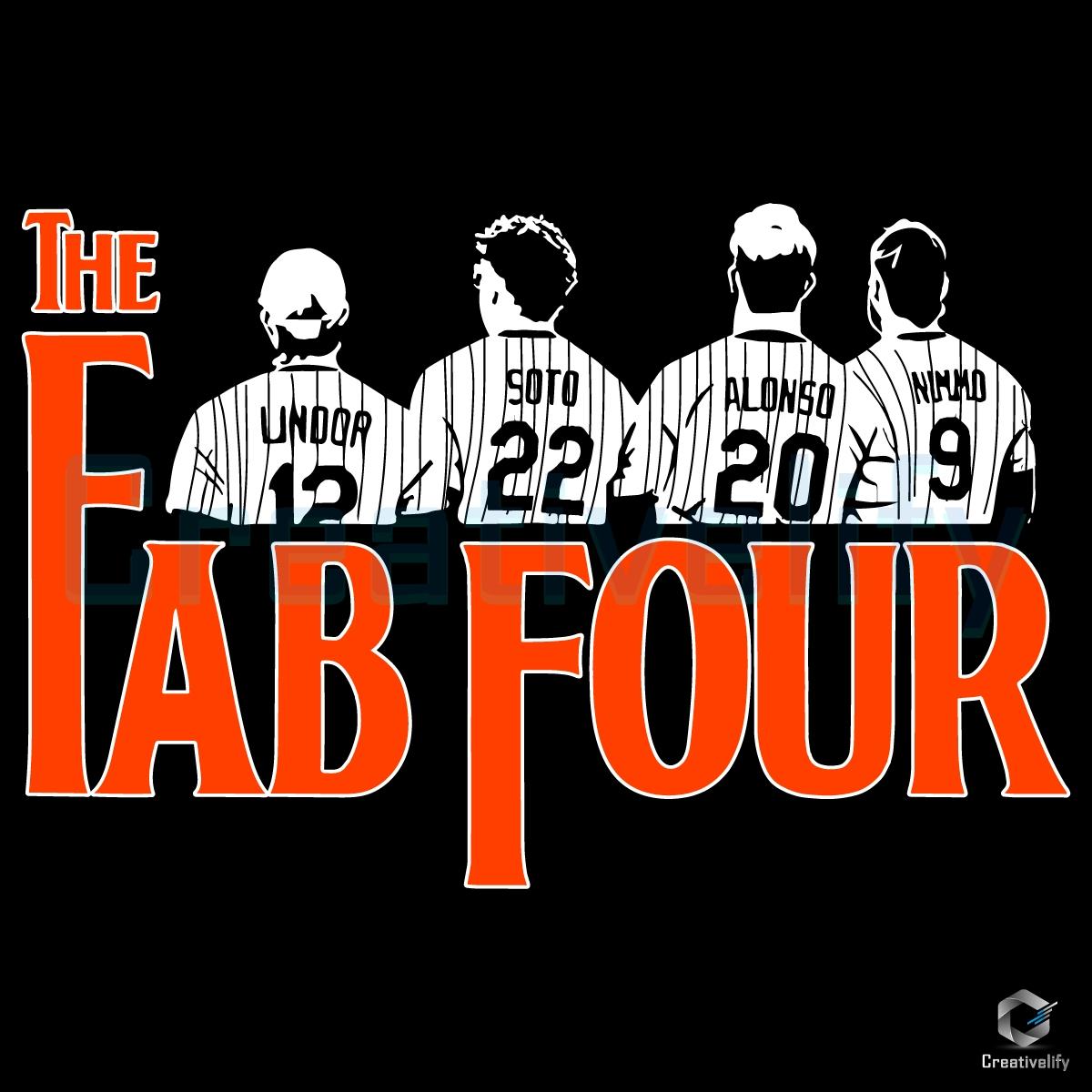 Lindor Soto Alonso Nimmo The Fab Four Baseball Lineup SVG Lindor Soto Alonso Nimmo The Fab Four Baseball Lineup SVG