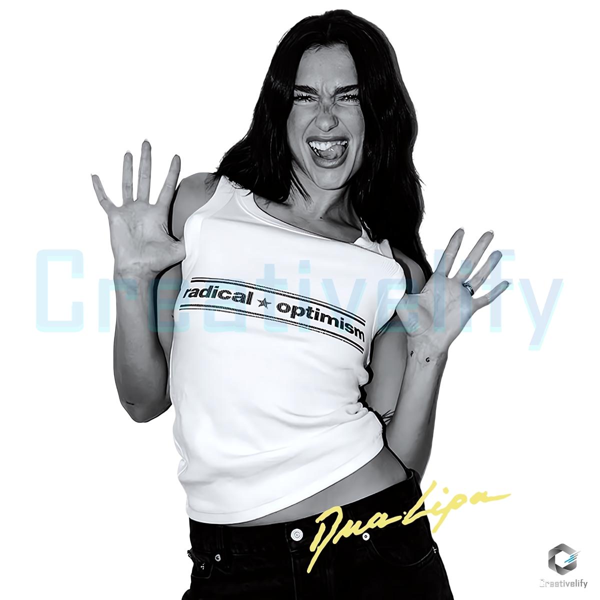 Lipa Radical Optimism Pop Star Graphic PNG Lipa Radical Optimism Pop Star Graphic PNG