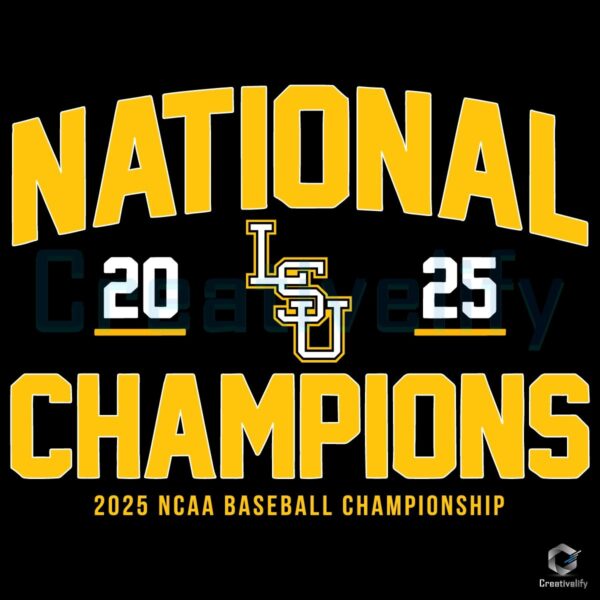 Lsu Baseball 2025 Ncaa Champions Classic SVG