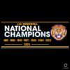 Lsu Baseball 8 Time National Champions Tiger Mascot SVG