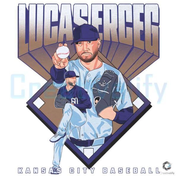 Lucas Erceg Kansas City Baseball Diamond Graphic PNG