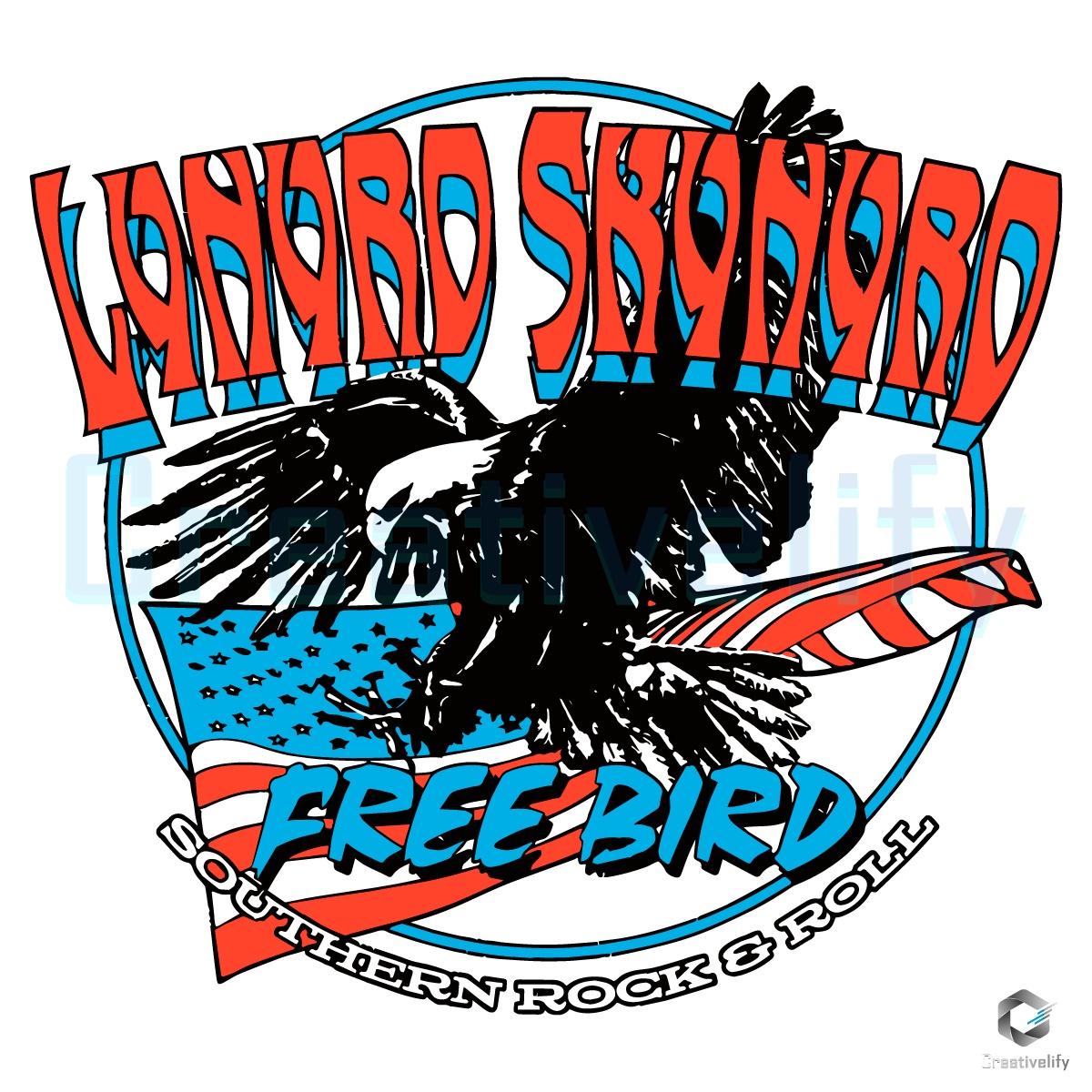Lynyrd Skynyrd Free Bird Eagle American Flag Southern Rock Roll SVG Lynyrd Skynyrd Free Bird Eagle American Flag Southern Rock Roll SVG