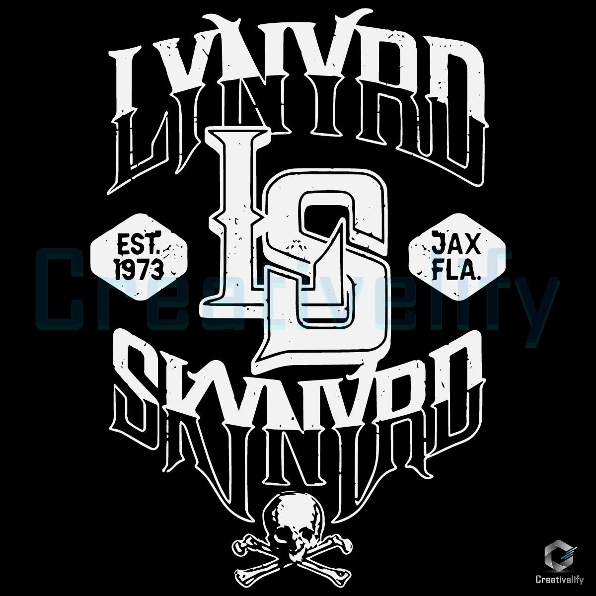 Lynyrd Skynyrd Interlock Skull Logo Jax Florida Rock Band SVG Lynyrd Skynyrd Interlock Skull Logo Jax Florida Rock Band SVG