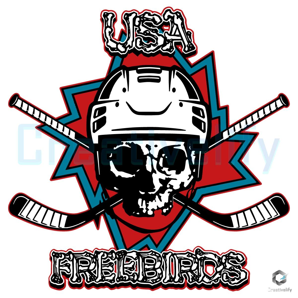 Lynyrd Skynyrd Usa Freebirds Patriotic Skull Hockey Fan SVG Lynyrd Skynyrd Usa Freebirds Patriotic Skull Hockey Fan SVG