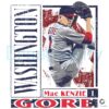 Mackenzie Gore Washington Baseball Card Style PNG