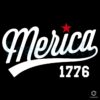 Merica 1776 Script Font Usa Patriotic Vintage July 4Th SVG