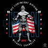 Michael Chandler Ufc Fighter American Flag Iron Style PNG