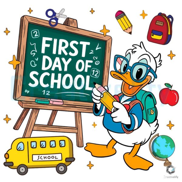 Mickey And Friends School Squad First Day Of School Teacher PNG Bundle