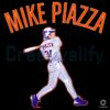 Mike Piazza Swing Baseball Jersey New York Slugger Hit Pose PNG