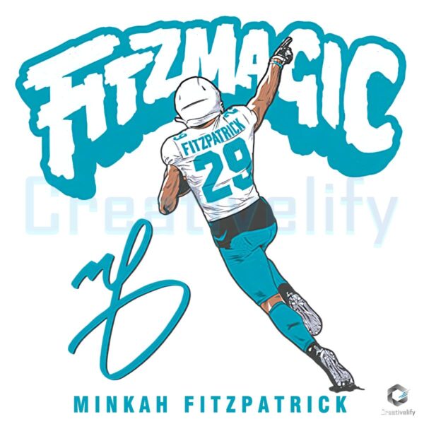 Minkah Fitzpatrick Miami Fitzmagic Cartoon Football Player PNG