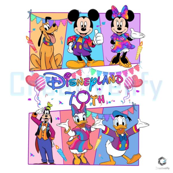 Mouse And Friends 70Th Anniversary Celebration Magic Kingdom PNG