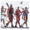 Nba Legends Warrior Style Jordan Kobe Shaq Penny PNG