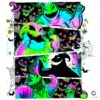 Neon Oogie Boogie Cartoon Spooky Horror Halloween PNG