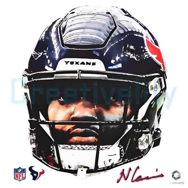 Nico Collins Houston Texans Helmet Portrait PNG