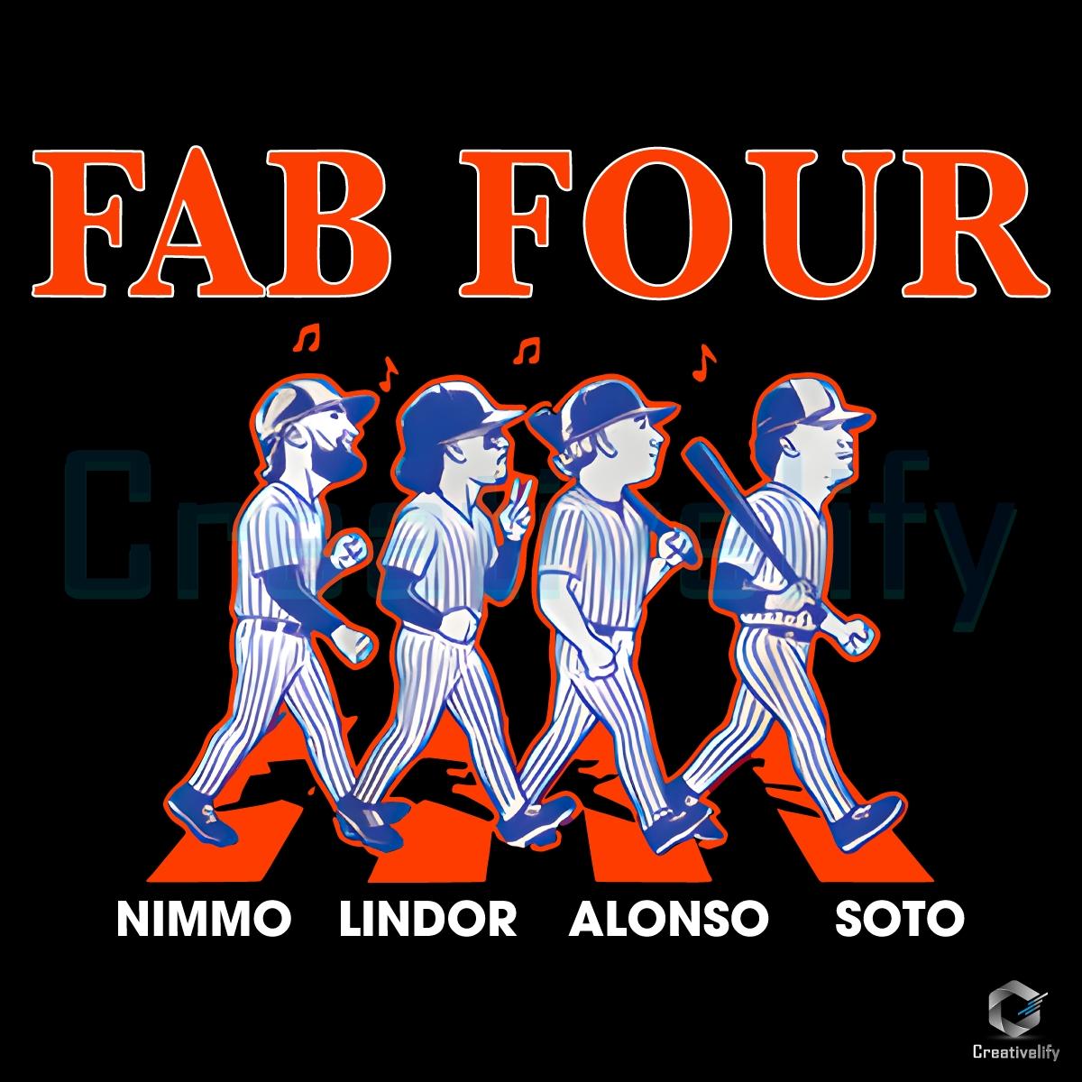 Nimmo Lindor Alonso Soto Fab Four Baseball Crossover Album PNG Nimmo Lindor Alonso Soto Fab Four Baseball Crossover Album PNG