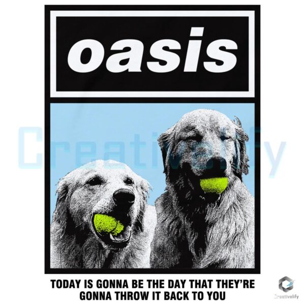 Oasis Wonderwall Parody Dog Meme Retro Funny Tennis Ball PNG