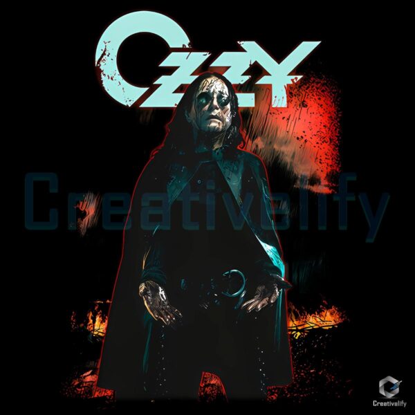 Ozzy Halloween Cape Dark Gothic Cloak Fire Scene PNG