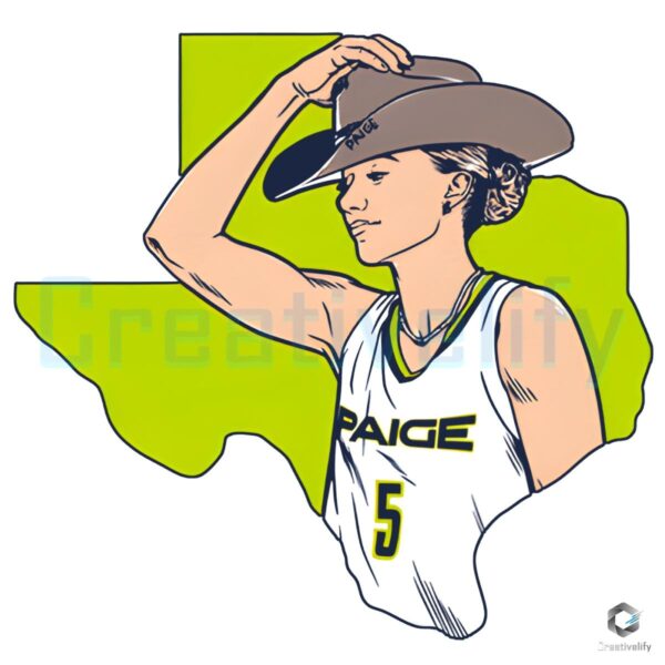 Paige Bueckers Cowboy Hat Dallas Wings Basketball PNG
