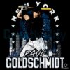 Paul Goldschmidt New York Baseball Night Skyline Gritty Style PNG