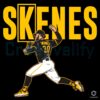 Paul Skenes K Sign Pitching Pose Black And Yellow Baseball PNG