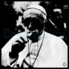 Pope Smoking Cigar Cool Catholic Streetwear Meme Vintage Style PNG