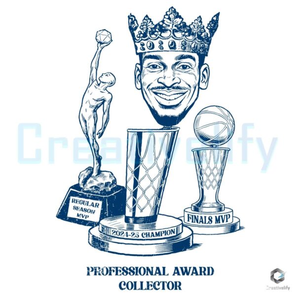Professional Award Collector Nba Champion Finals Mvp Sga Cartoon Crown PNG