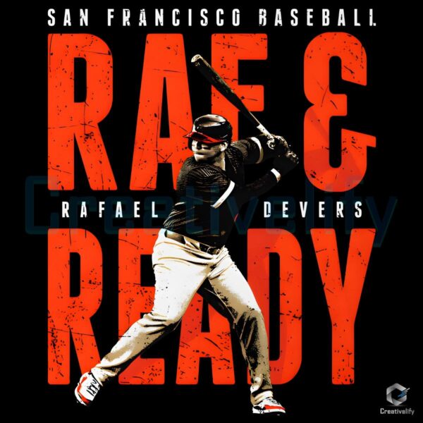 Rafael Devers Raf And Ready San Francisco Baseball PNG