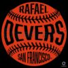 Rafael Devers San Francisco Vintage Baseball Fan Art SVG