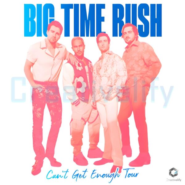 Retro Big Time Rush Cant Get Enough Tour Portrait PNG
