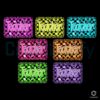 Retro Colorful Checkered Neon Teacher Groovy PNG