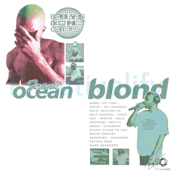 Retro Frank Ocean Blond Boys Dont Cry PNG