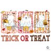 Retro Ghost Bear Trick Or Treat Halloween PNG