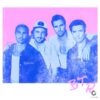 Retro Neon Pink And Blue Halftone Big Time Rush Tour PNG