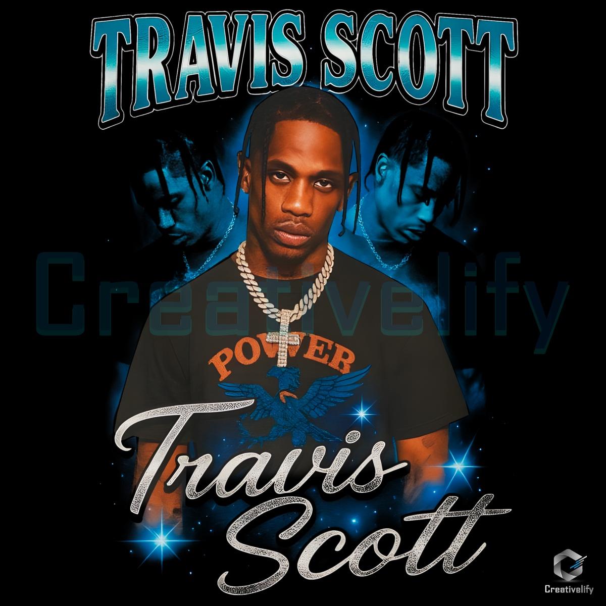 Retro Vintage Travis Scott Blue Aesthetic PNG Retro Vintage Travis Scott Blue Aesthetic PNG