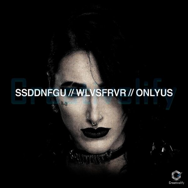 Rhea Ripley Dark Goth Makeup Wrestling Portrait 2025 PNG