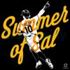 Sal Frelick Summer Of Sal Baseball Player Action Pose Typography SVG