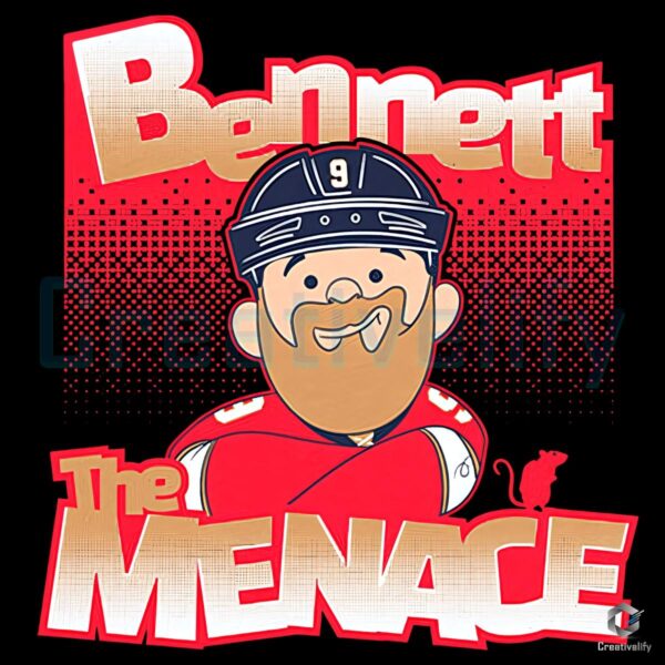 Sam Bennett The Menace Cartoon Hockey Funny Character Design PNG