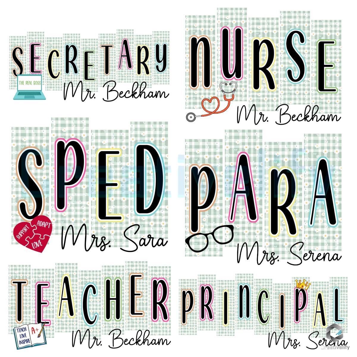 school-staff-squad-back-to-school-teacher-sped-para-nurse-secretary-062425Ee23 School Staff Squad Back To School Teacher Sped Para Nurse Secretary Principal PNG