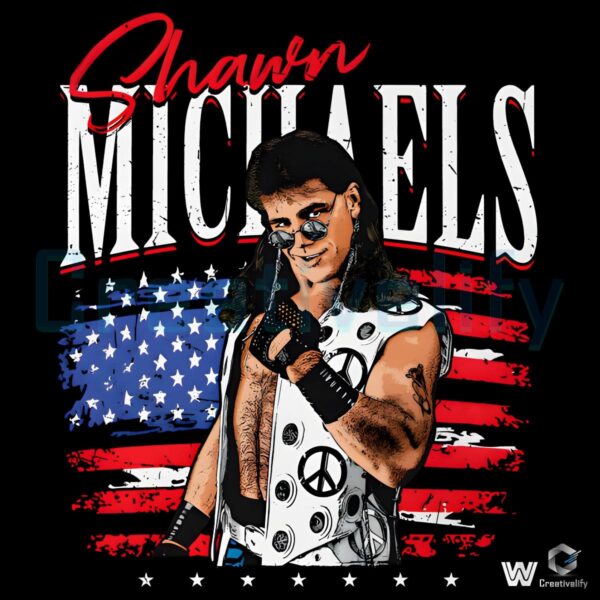 Shawn Michaels American Flag Wrestling Usa Patriotic 4Th Of July PNG