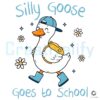 Silly Goose First Day Of School Coquette Boy Walking SVG